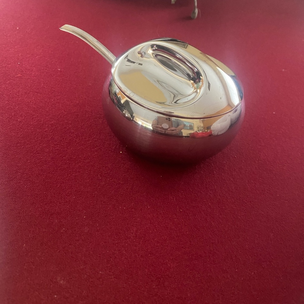 Silver Sugar Bowl with Lid